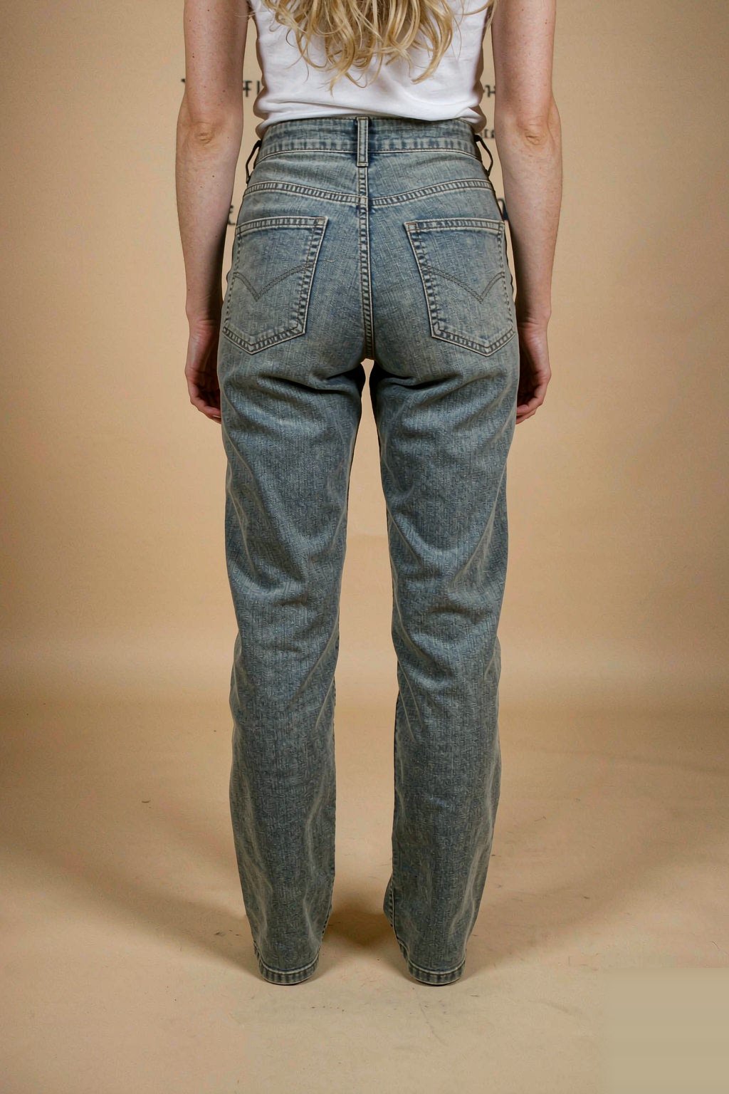The Mom Jean — Stonewash The Mom Jean — Stonewash seen from behind