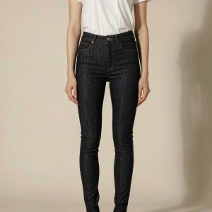 Front view of The Mid-Rise Skinny Jean — Dark Indigo